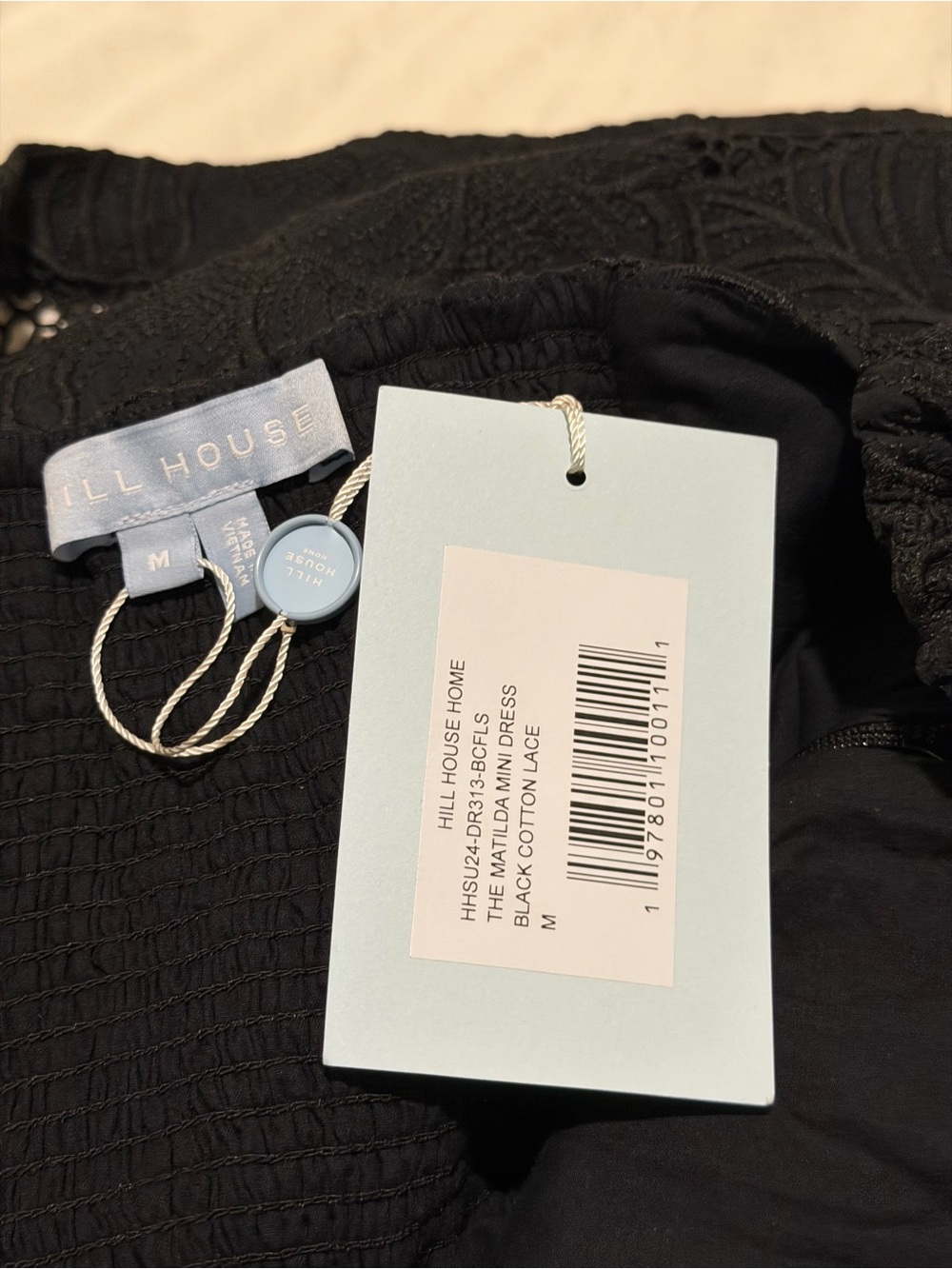Hill House Black Lace Mini Dress, NWT, SZ Meduim - Picture 10 of 16